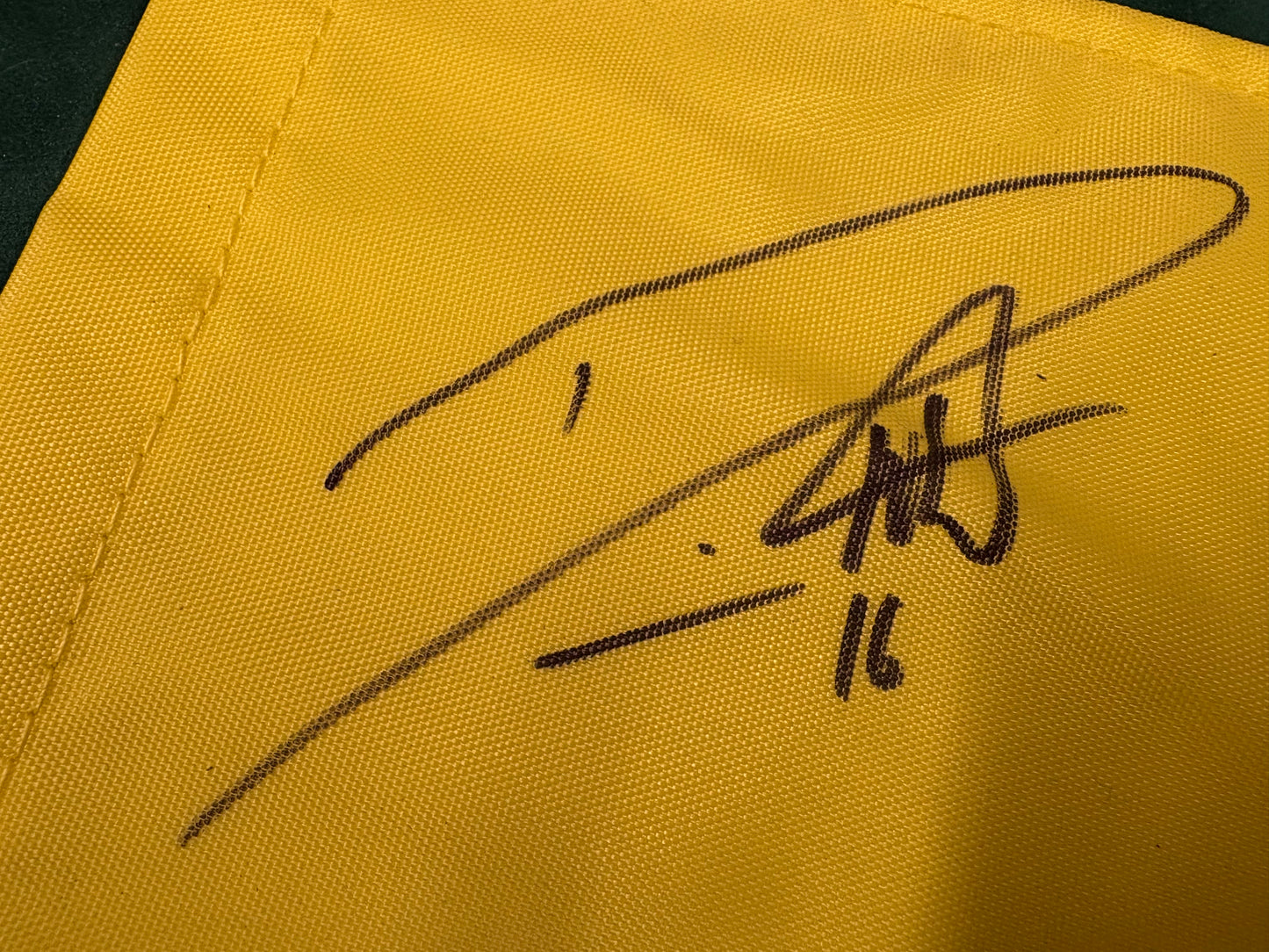 Danny Willett Signed 2021 Masters Golf Flag + Dealer COA