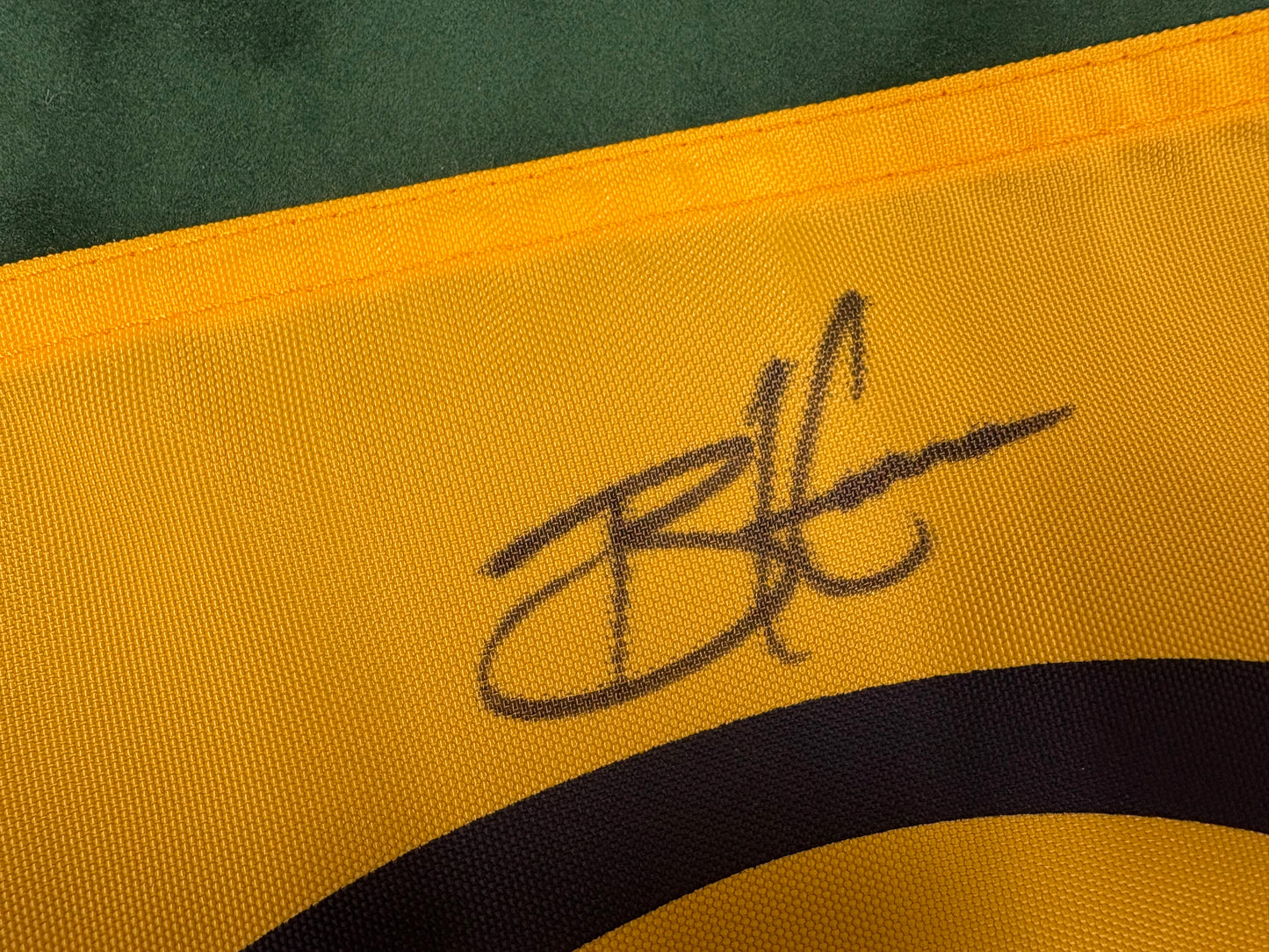 Brian Harman Winner Signed 151st Open at Royal Liverpool Golf Flag + Dealer COA