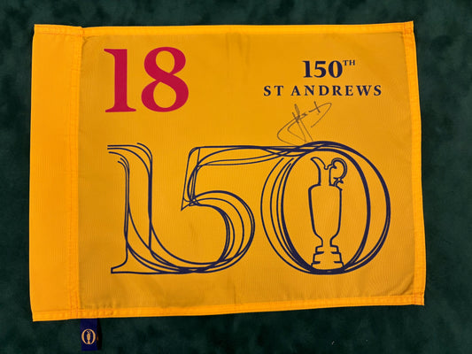 Cameron Smith Winner Signed 150th Open at St Andrews Golf Flag + Dealer COA