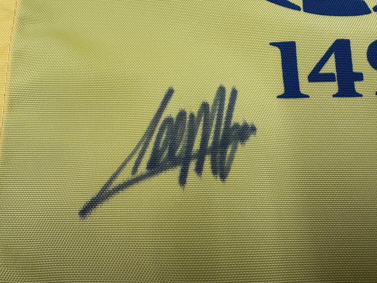 Collin Morikawa Winner Signed 149th Open at Royal St Georges Golf Pin Flag + Dealer COA