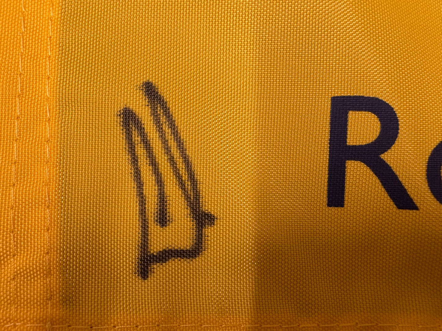 Ernie Els Signed 2011 Open at Royal St George's Golf Flag + Dealer COA