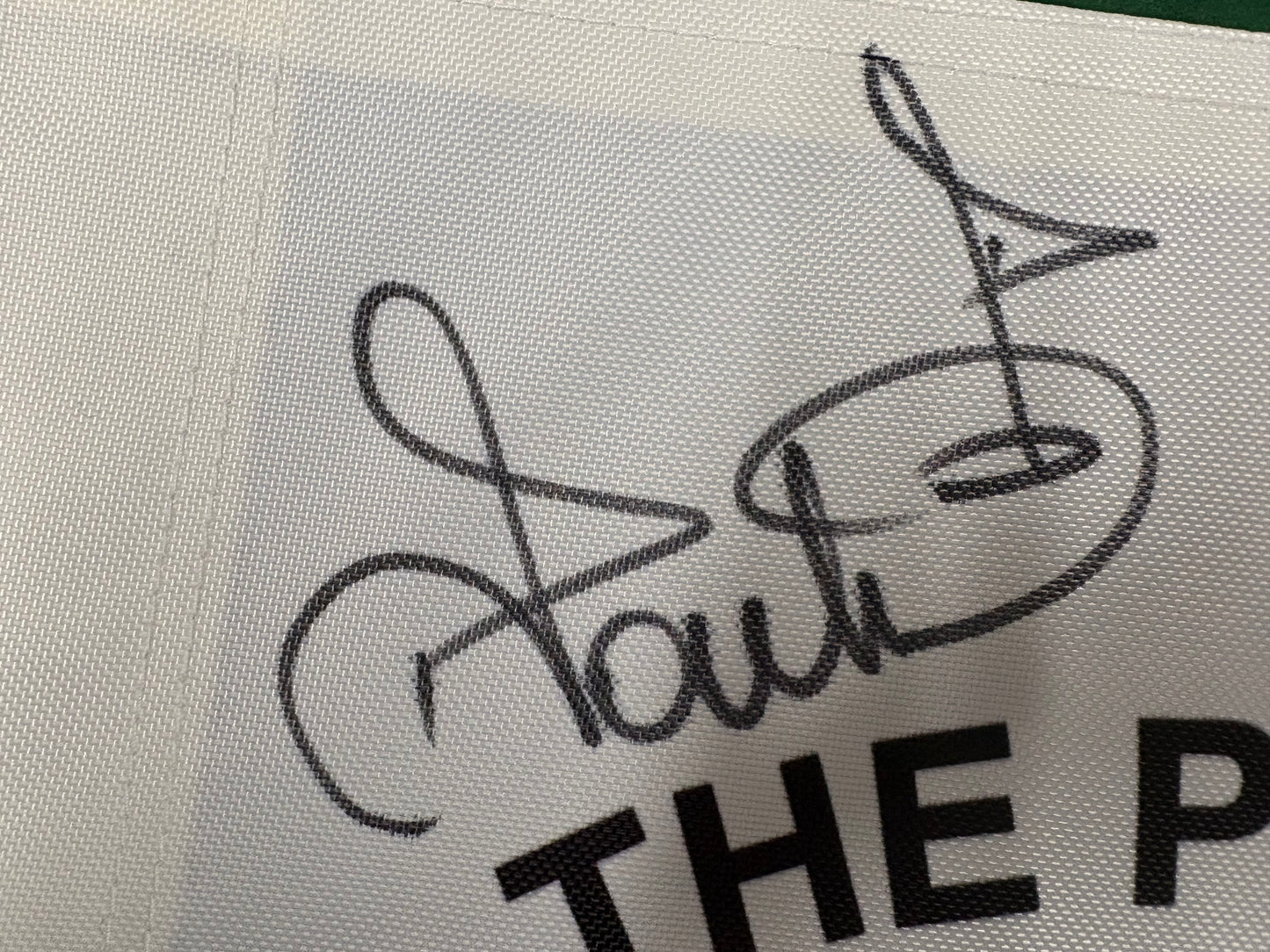 The Postman - Ian Poulter Signed 'Mr Ryder Cup' Post Box Golf Flag + Dealer COA