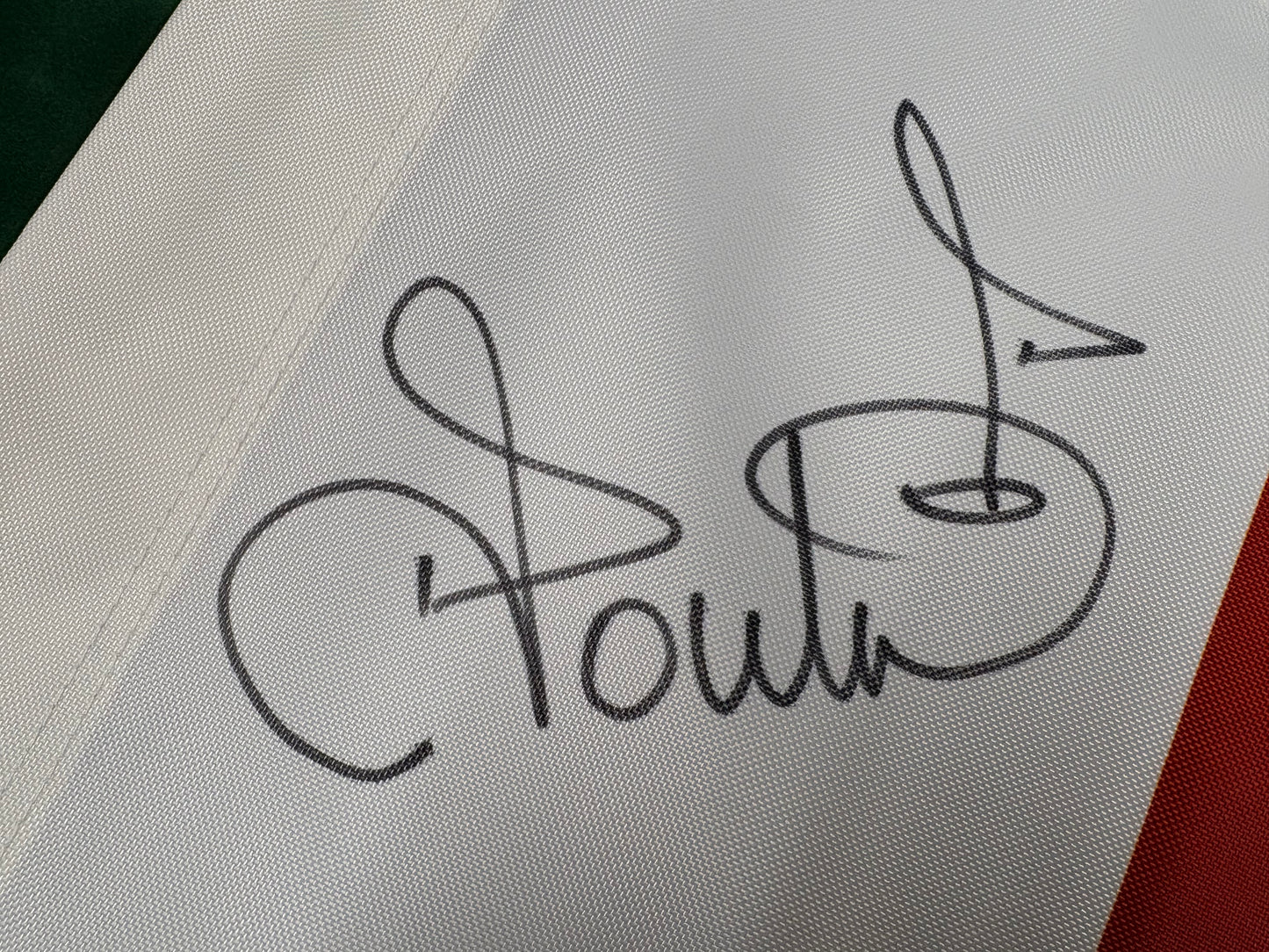 The Postman - Ian Poulter Signed White Ryder Cup Playing Years Post Box Golf Flag + Dealer COA