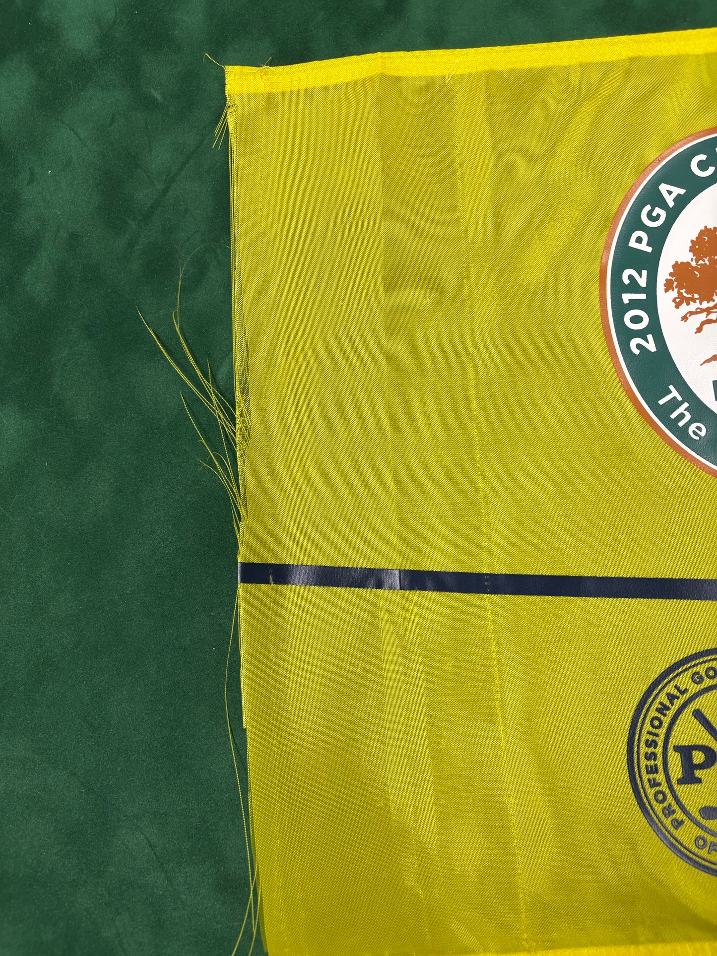 2012 US PGA Golf Championship Course Used 11th Hole Pin Flag Won & Signed by Rory McIlroy + Cert