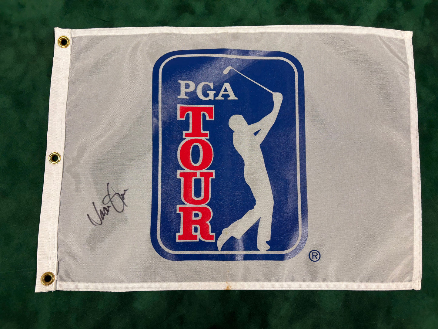 Jason Gore American Golfer Signed PGA Tour Golf Pin Flag + Dealer COA