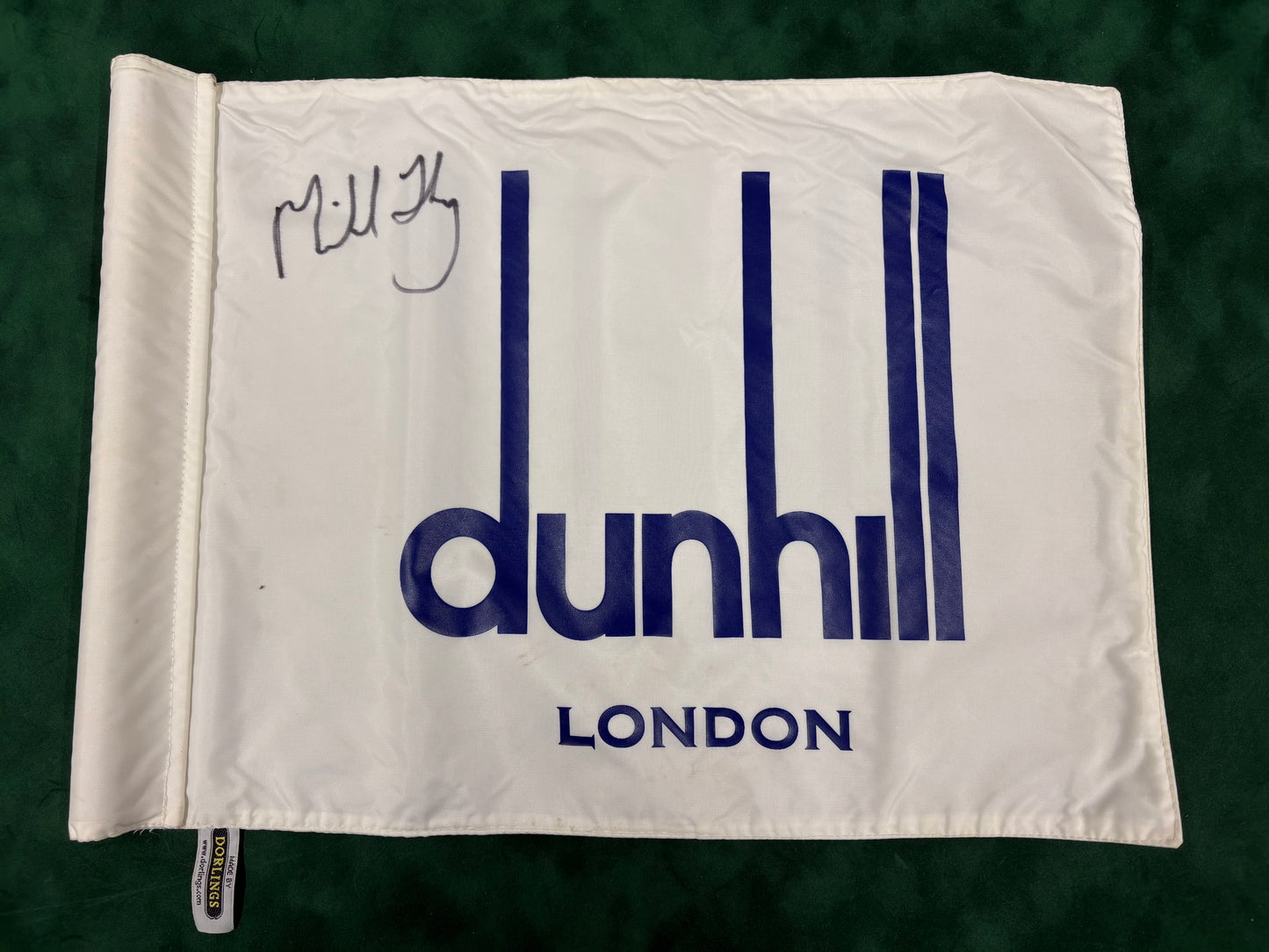 Michael Hoey Signed Dunhill Links Course Used Golf Pin Flag + Dealer COA