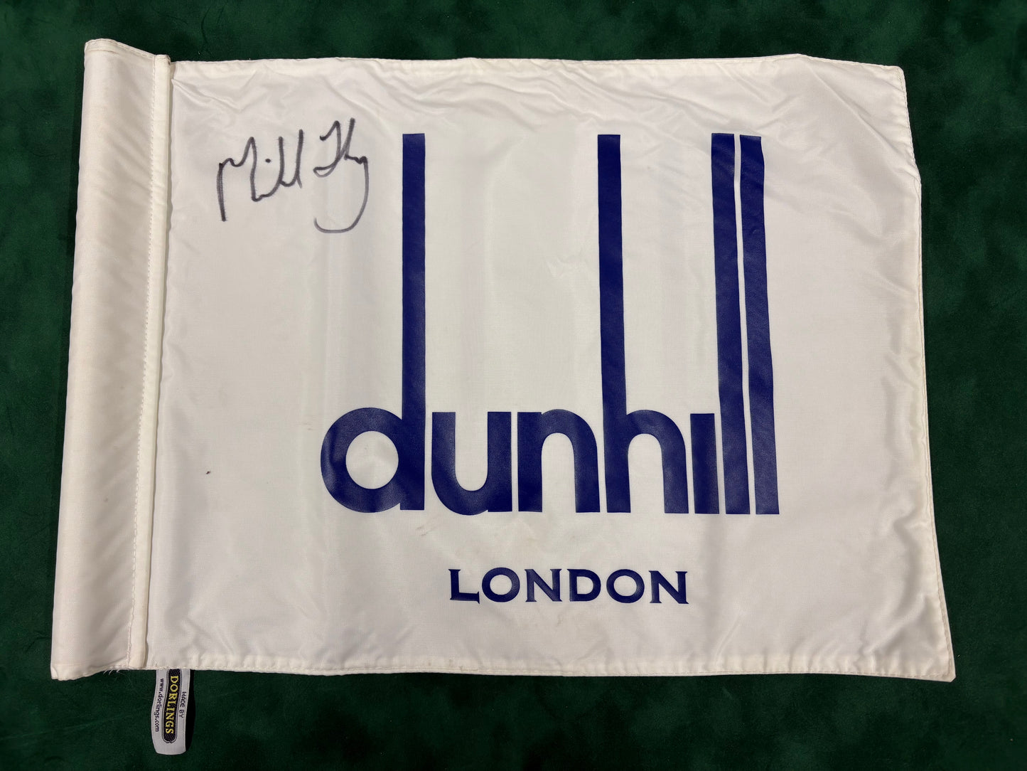 Michael Hoey Signed Dunhill Links Course Used Golf Pin Flag + Dealer COA