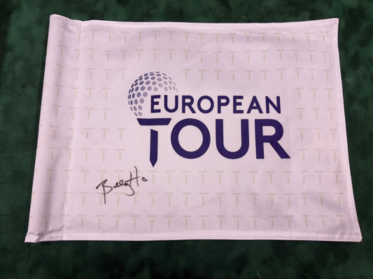 Billy Horschel Winner Signed European Tour Golf Pin Flag + Dealer COA