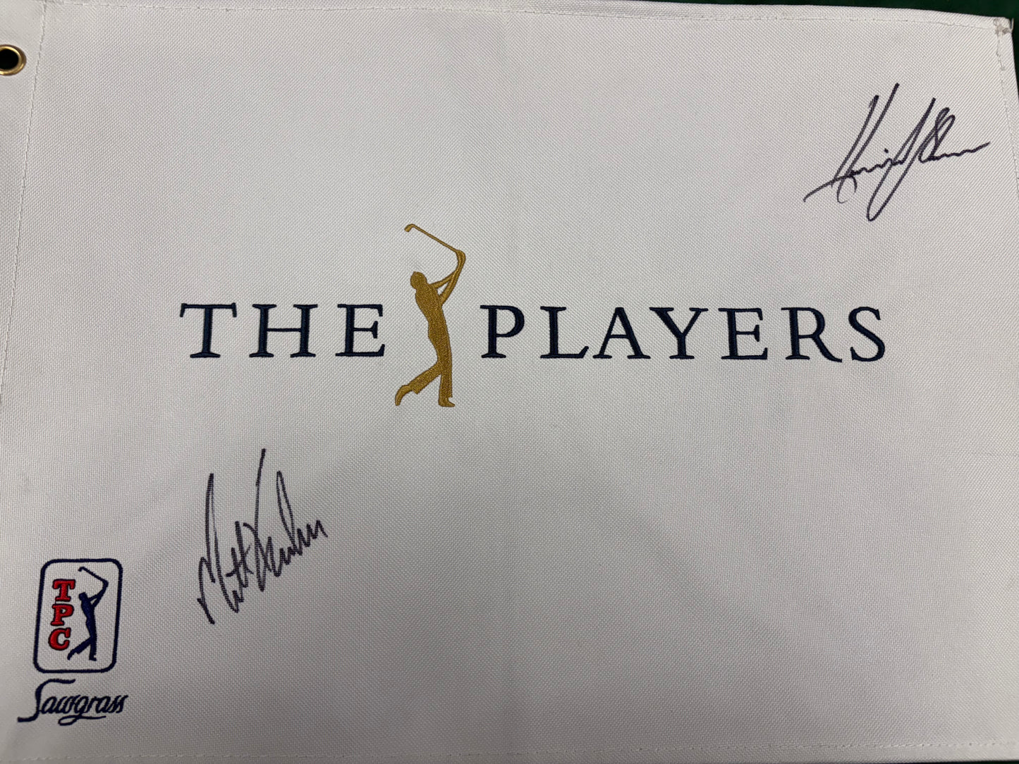 Henrik Stenson & Matt Kuchar Signed The Players TPC Sawgrass Golf Flag + Cert