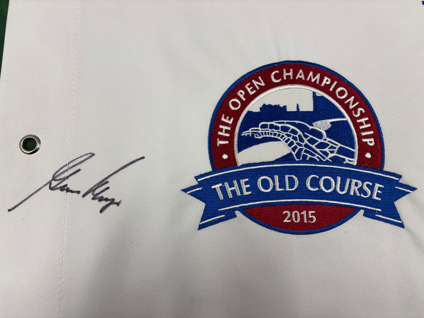 Arnold Palmer & Gary Player RARE Signed St Andrews Golf Pin Flag + Dealer COA