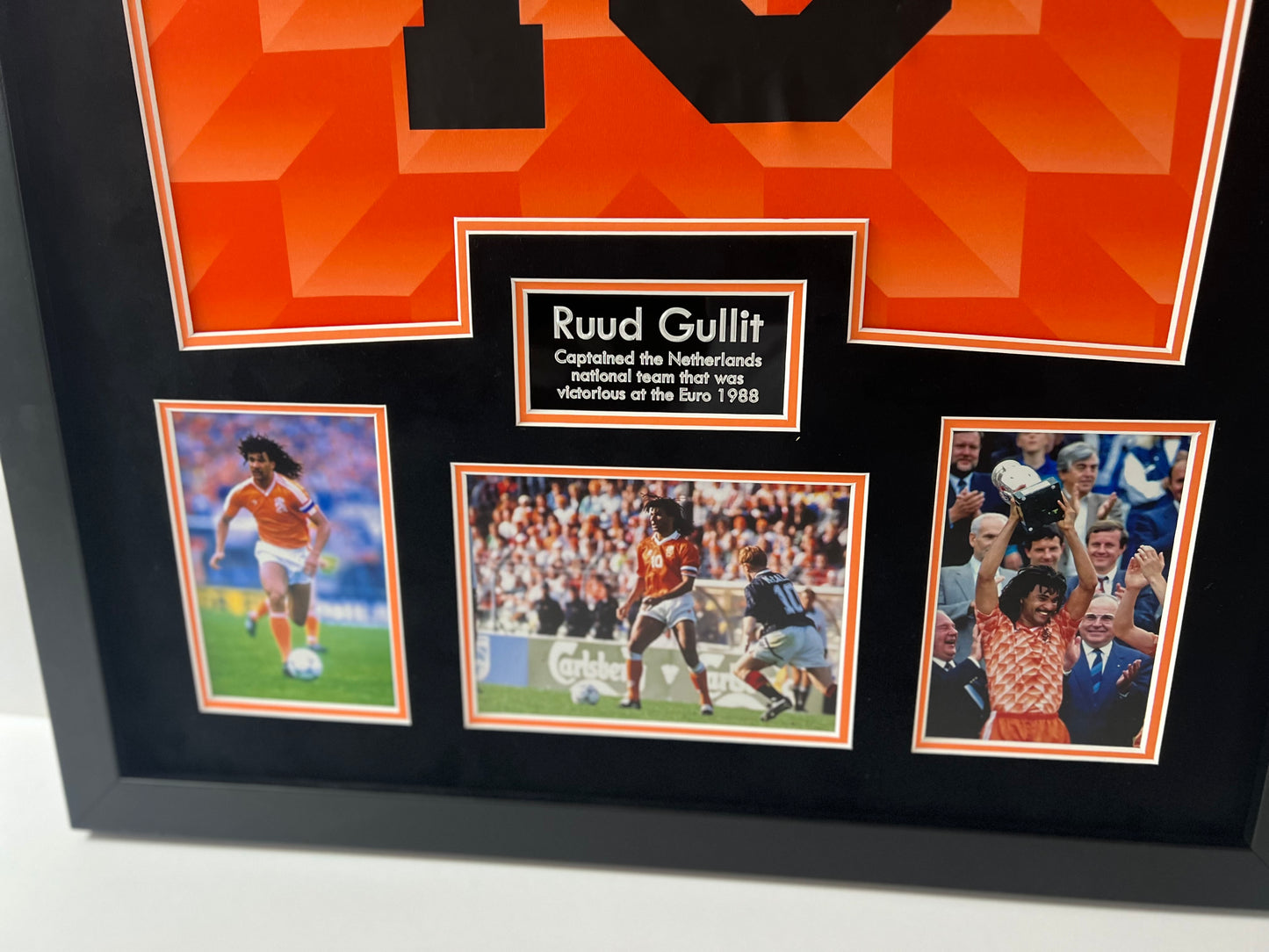 Ruud Gullit Dutch Legend Signed & Framed Netherlands Football Shirt + Dealer COA