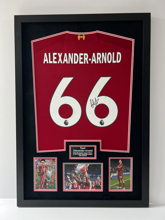 Trent Alexander-Arnold Signed & Framed Liverpool Shirt Display + Dealer COA
