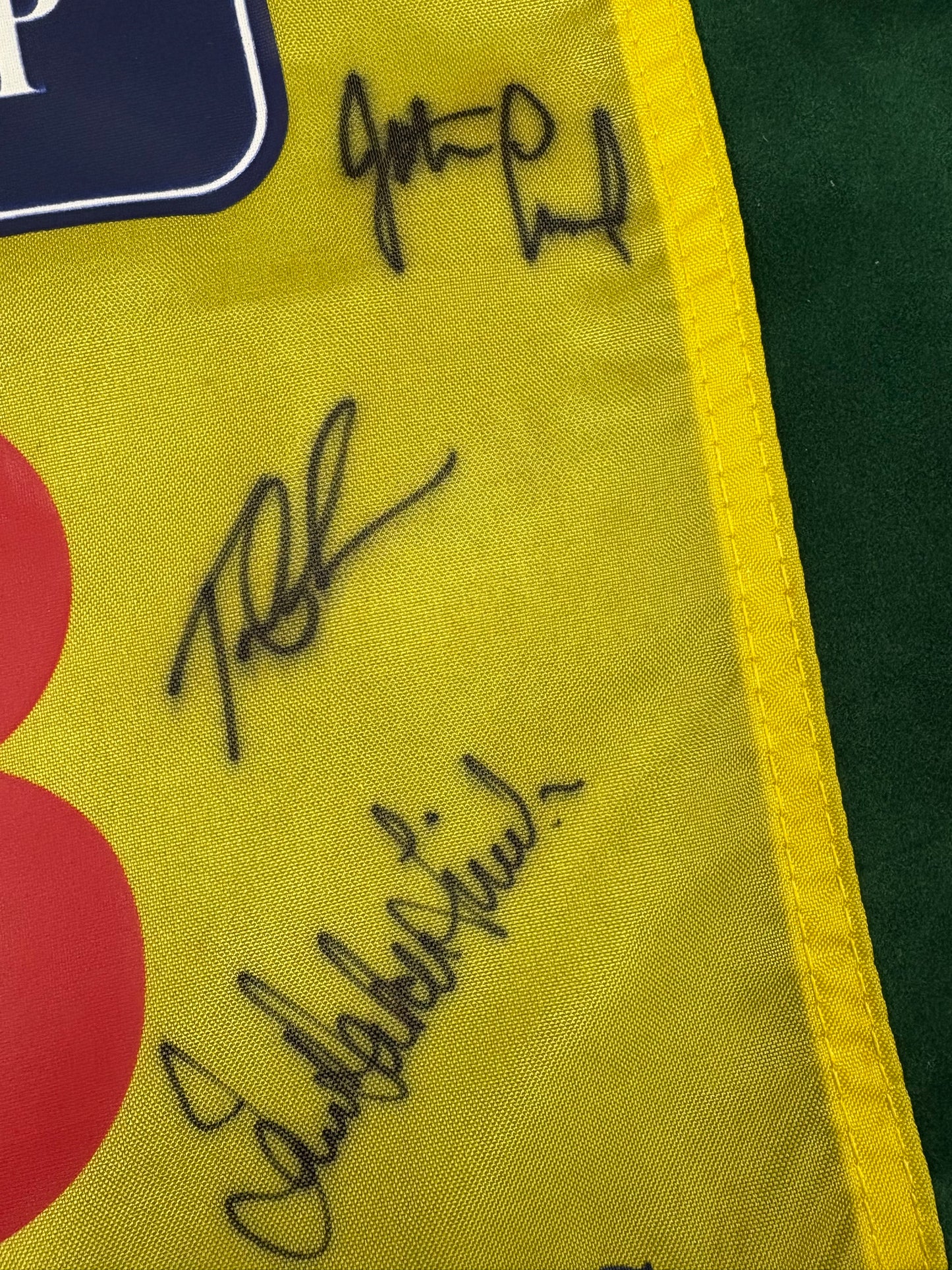 Open at Royal Lytham & St Annes Golf Flag Signed by 9 Champions Watson, Charles, Cink + Cert
