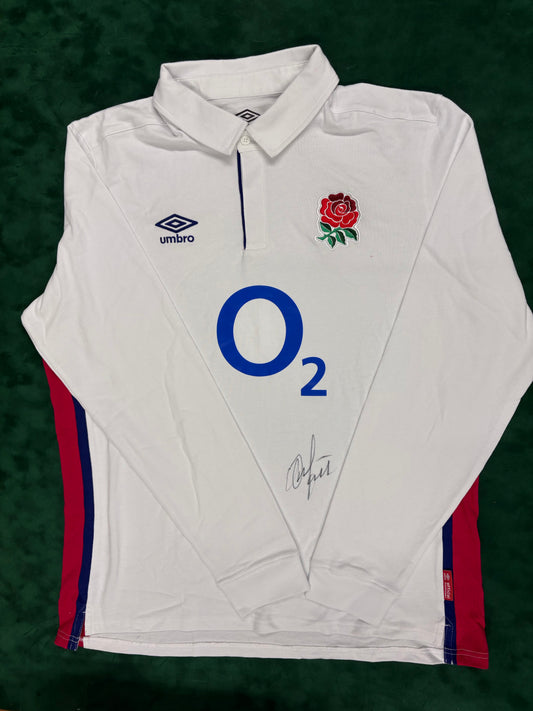 Saracens Rugby Union Player Owen Farrell Signed 2021 England National Shirt + COA