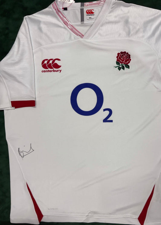 Montpellier & England Rugby Union Player Billy Vunipola Signed England National Shirt + COA