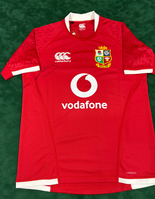 CA Brive Player Courtney Lawes Signed British & Irish Lions Rugby Union Shirt + COA