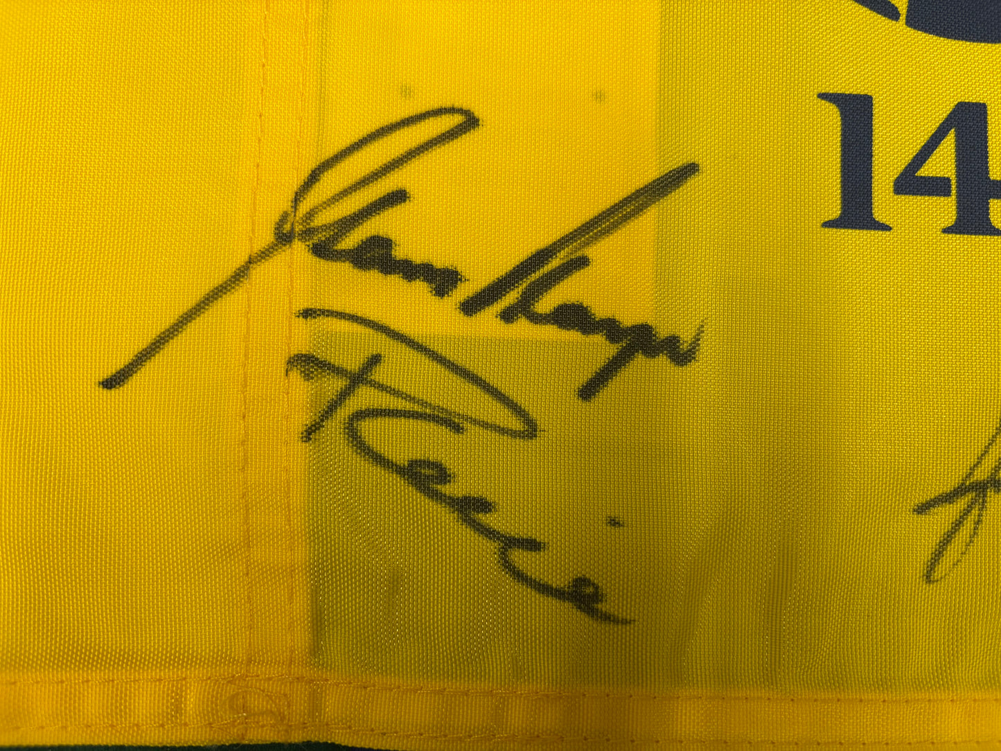 148th Open at Portrush Golf Flag Signed by 12 Champions (Harrington, Els) + Cert