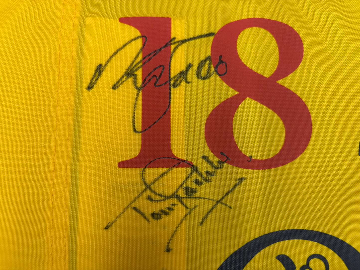148th Open at Portrush Golf Flag Signed by 12 Champions (Harrington, Els) + Cert