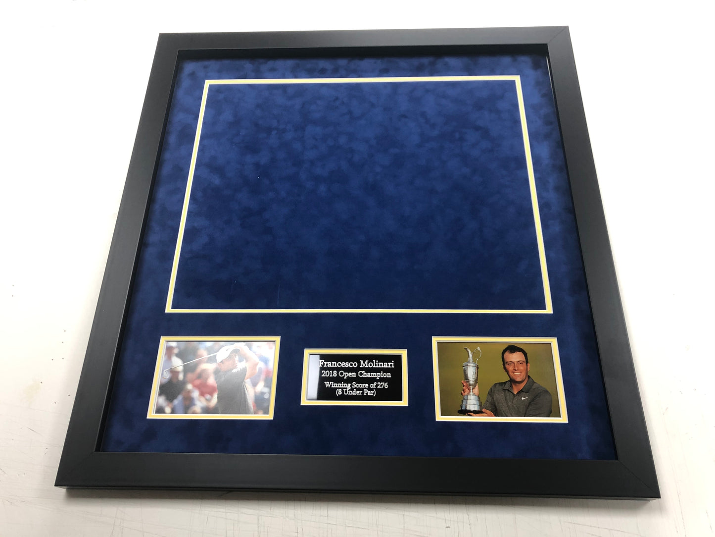 Premium Frame Kit - 2018 Open at Carnoustie Golf Flag (Francesco Molinari Won)