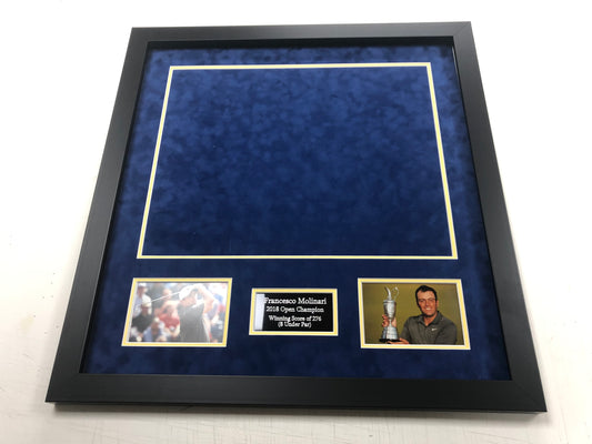 Premium Frame Kit - 2018 Open at Carnoustie Golf Flag (Francesco Molinari Won)