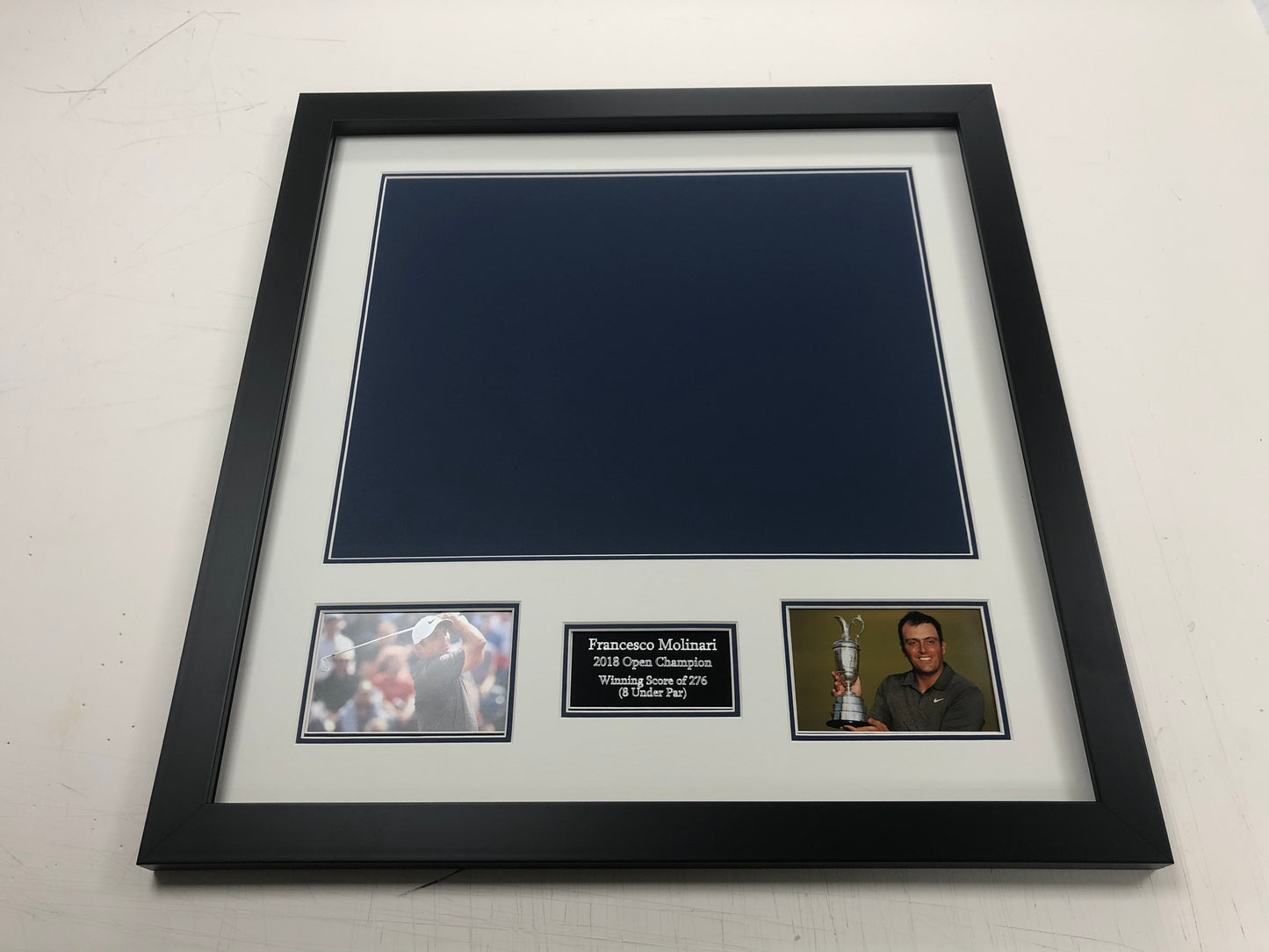 Standard Frame Kit - 2018 Open at Carnoustie Golf Flag (Francesco Molinari Won)