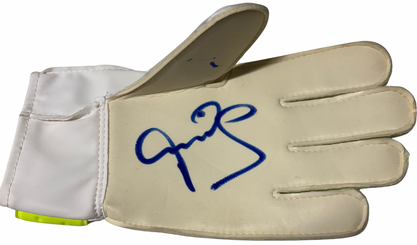 Peter Schmeichel- Manchester United FC Legend Signed Yellow & White Nike Goalkeeper Glove with COA
