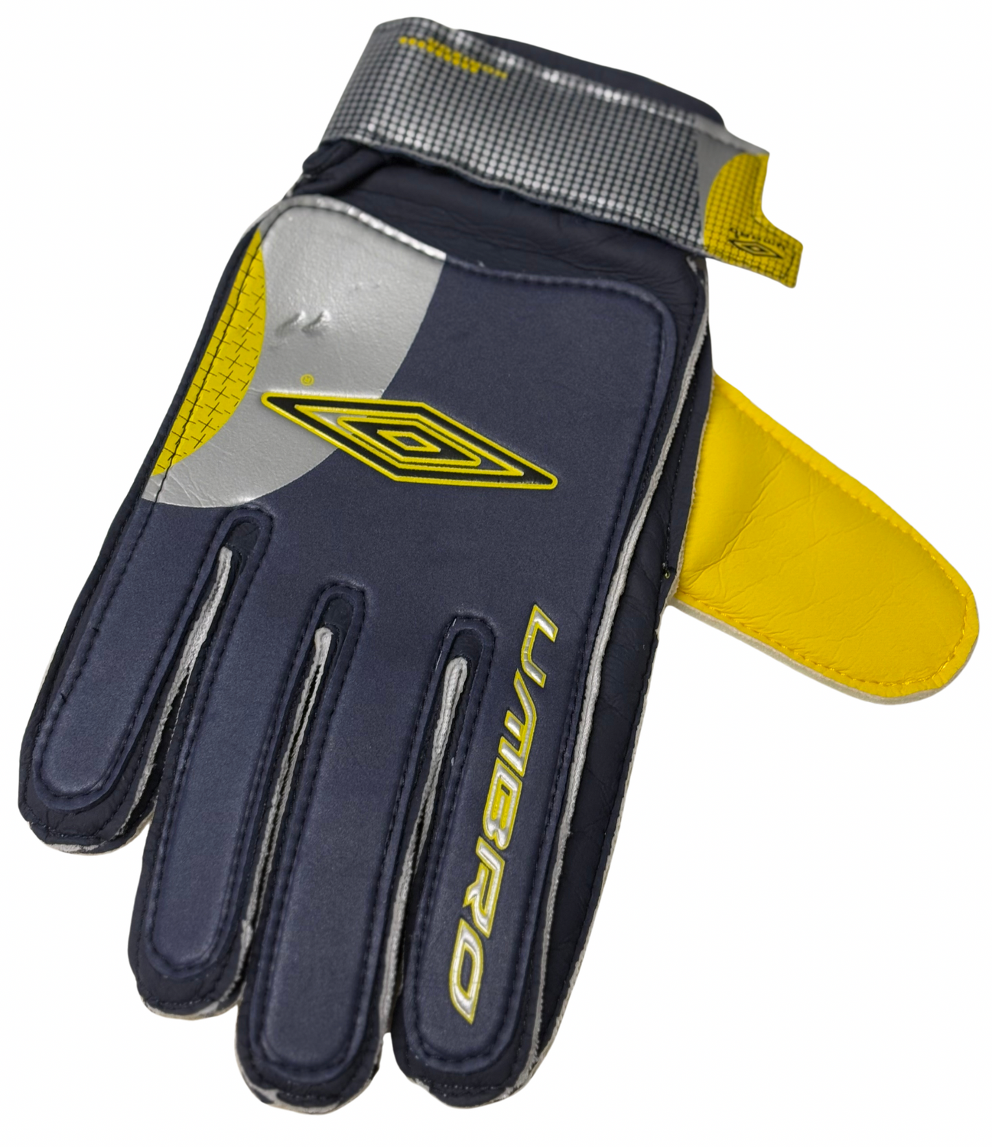 Peter Shilton- Leicester City & Nottingham Forest Legend- Signed Umbro Navy Blue & Yellow Goalkeeper Glove with COA