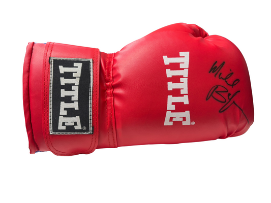 Michael Buffer - Master of Ceremonies (MC) ' Let's Get Ready to Rumble' Signed Title Boxing Glove with COA