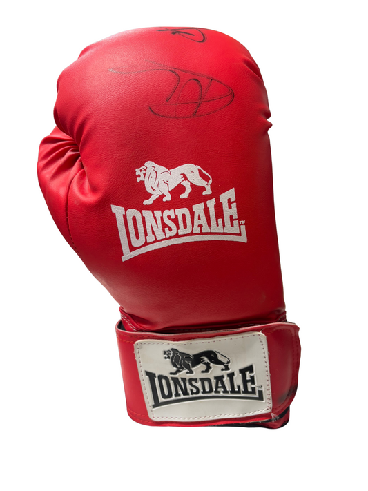 Nathan Cleverly & Joe Calzaghe Signed Lonsdale Boxing Glove with COA