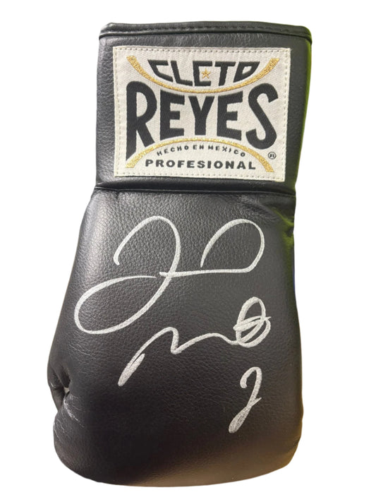 Floyd Mayweather Jr Signed Black Cleto Reyes Right Boxing Glove + Dealer COA