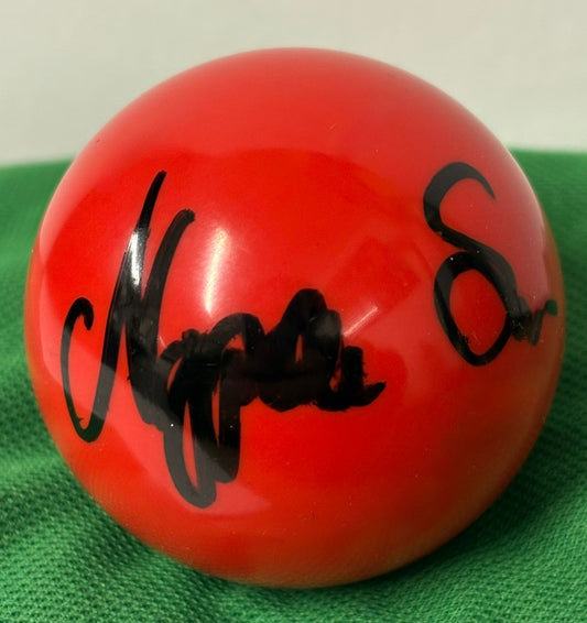 2023 Scottish Open Runner - Up Noppon Saengkham Signed Red Snooker Ball + COA