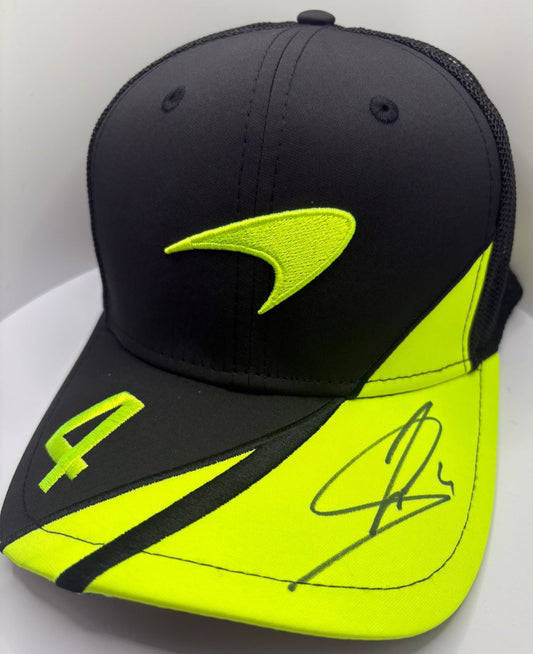 2025 British Grand Prix Winner Lando Norris Signed New Era McLaren 9FIFTY F1 Cap + COA
