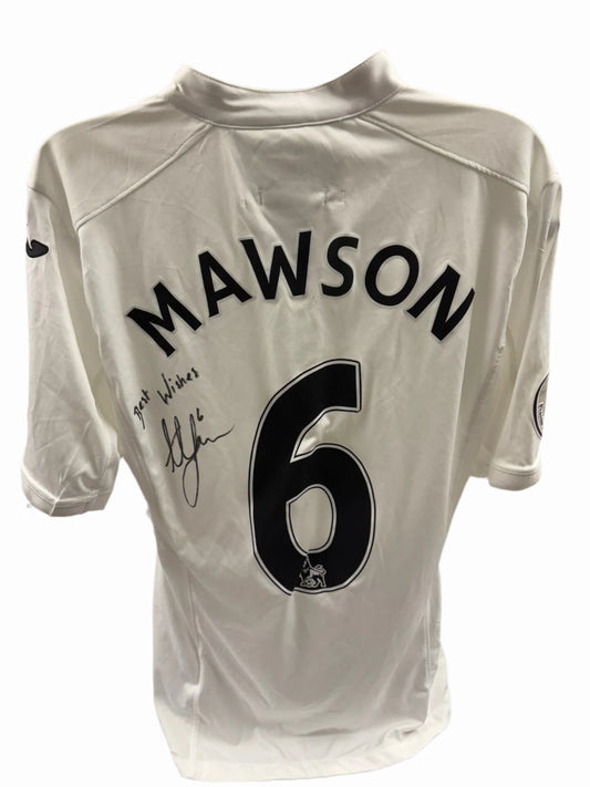 Alfie Mawson #6 Signed Game Worn Premier League 2016/17 Swansea City FC Football Shirt + COA