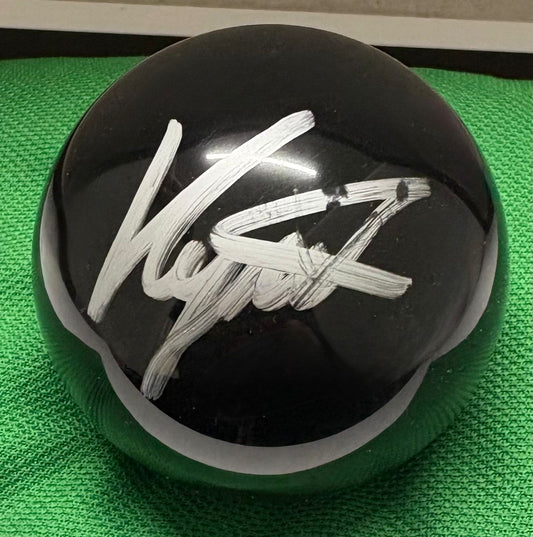 Kyren Wilson Signed BLACK Snooker Ball + Dealer COA