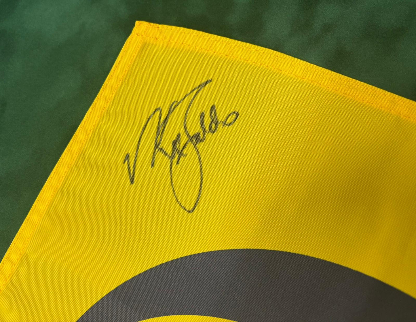 Sir Nick Faldo Golf Legend & Major Champion Signed Undated Open Pin Flag + Cert