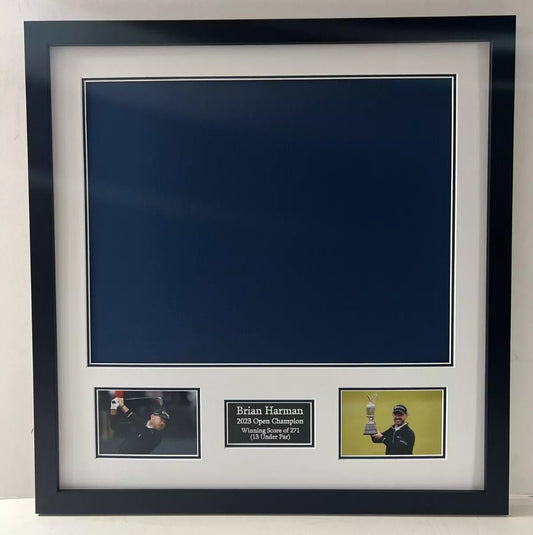 Standard Frame Kit - 2023 Open at Royal Liverpool Golf Flag (Brian Harman Won)