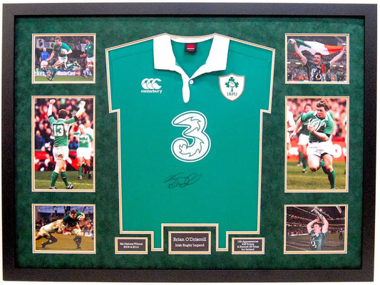 Brian O'Driscoll Irish Rugby Legend Signed & Framed Shirt + Cert