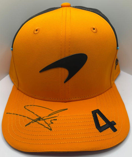 2025 British Grand Prix Winner Lando Norris Signed 9FIFTY McLaren F1 Cap + Dealer COA