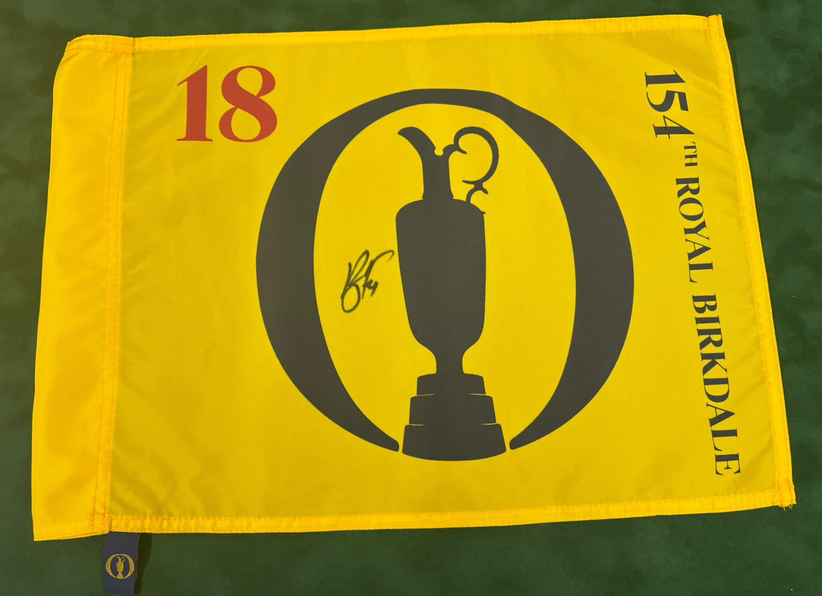 Ryan Fox 2026 Champion Signed 154th Open @ Royal Birkdale Golf Flag + Dealer COA