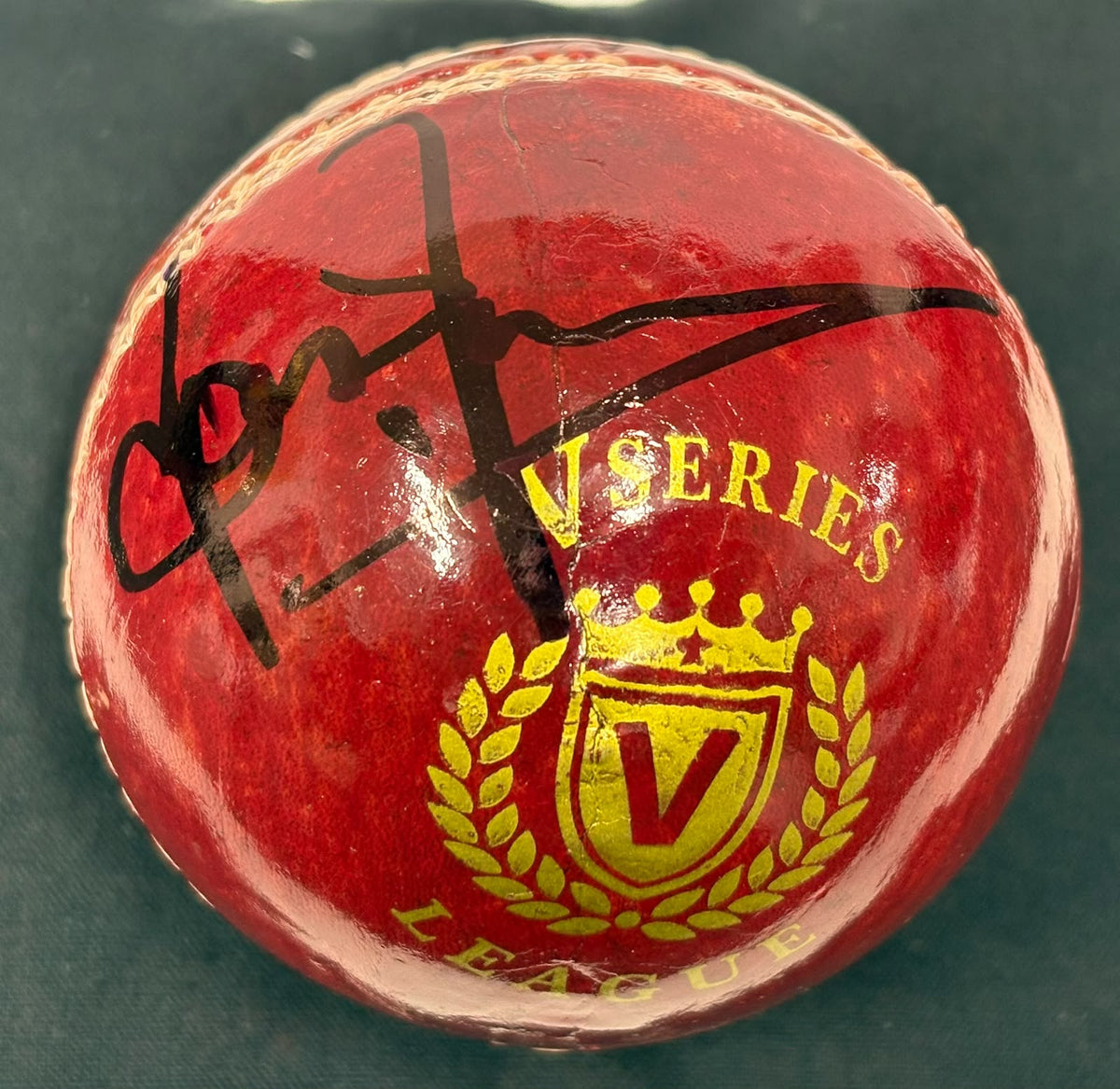 Brian Lara West Indies Cricket Legend & Star Batsmen Signed Red Ball + Cert