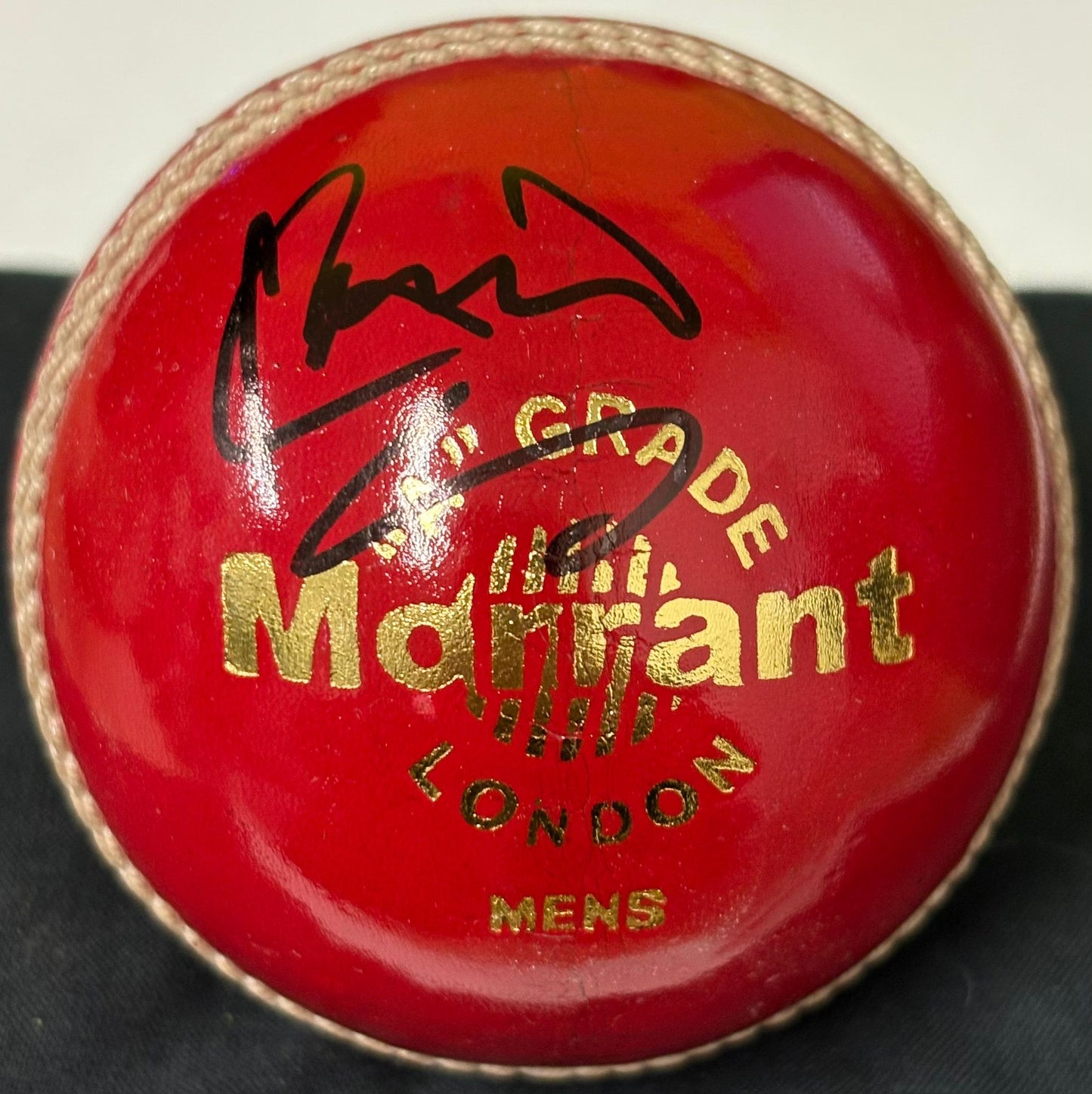 Sir Ian Botham England Cricket Legend Signed Red Cricket Ball + Dealer COA