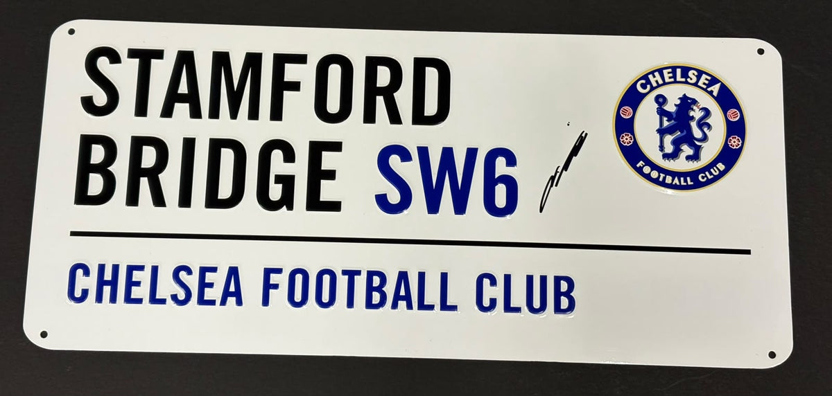 John Terry Signed Stamford Bridge SW6 - Chelsea FC Football Street Sign + Cert
