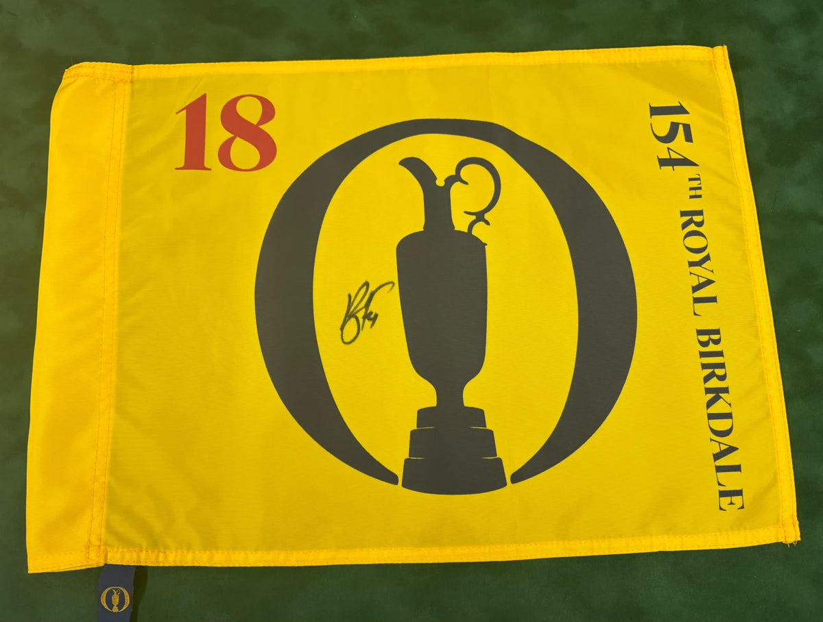 Ryan Fox 2026 Champion Signed 154th Open @ Royal Birkdale Golf Flag + Dealer COA