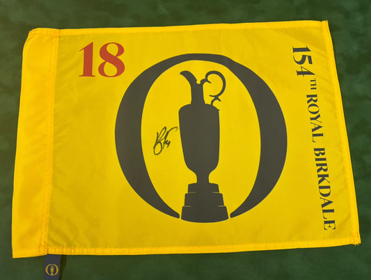Ryan Fox 2026 Champion Signed 154th Open @ Royal Birkdale Golf Flag + Dealer COA