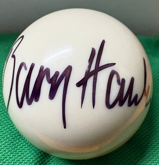 Four - Time Ranking Event Winner Barry Hawkins Signed White Snooker Ball + COA