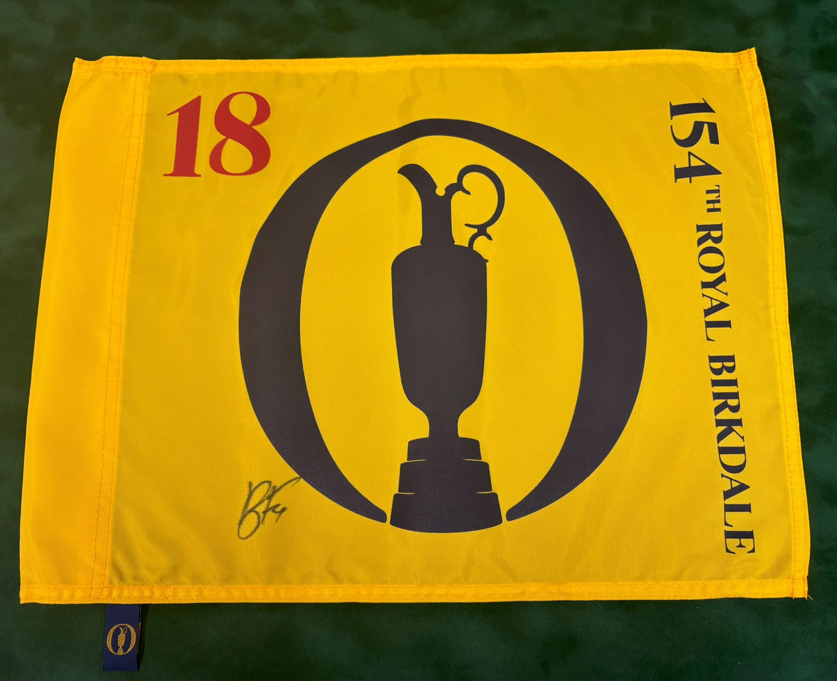 Ryan Fox 2026 Champion Golfer of The Year Signed Open Pin Flag + Dealer Cert