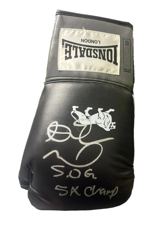 Andre Ward 'Son of God' Undefeated 5x Champion Boxer Signed Black Lonsdale Boxing Glove + Cert
