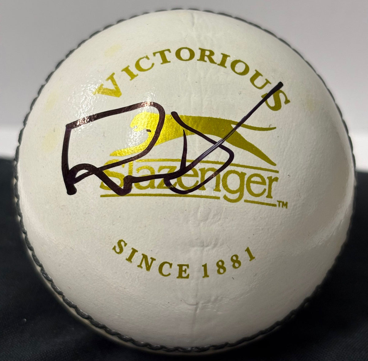 Steve Harmison Former England Fast Bowler Signed White Cricket Ball + Cert