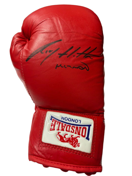 Ricky 'Hitman' Hatton Light Welterweight World Champion Signed Lonsdale Boxing Glove + Cert