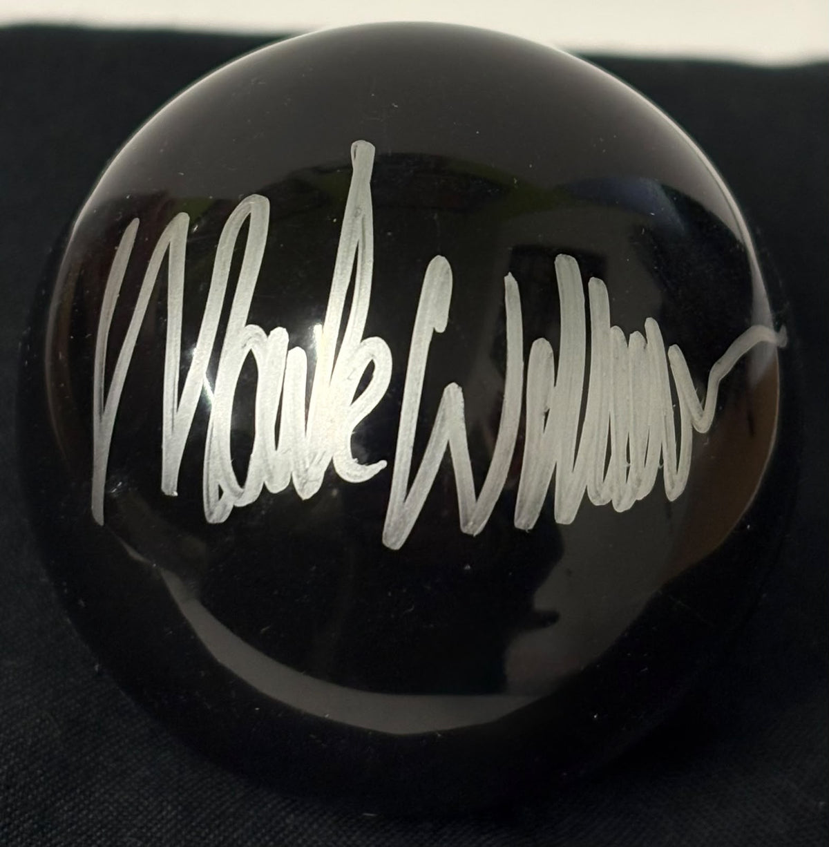 Mark Williams Three-Time World Snooker Champion Signed Black Snooker Ball + COA